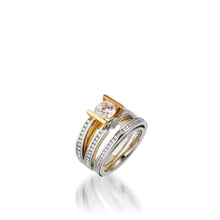 Load image into Gallery viewer, Attraction Yellow &amp; White Gold Engagement Ring
