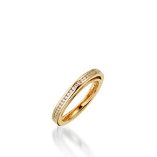 Load image into Gallery viewer, Attraction Yellow Gold, Diamond Wedding Band
