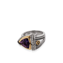 Load image into Gallery viewer, Arrivo Trillion Ring with Pave Diamonds
