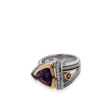 Load image into Gallery viewer, Arrivo Trillion Ring with Pave Diamonds