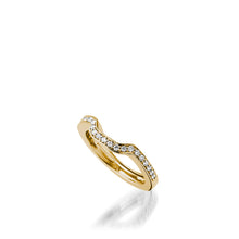 Load image into Gallery viewer, Chantilly Yelow Gold, Diamond Wedding Band
