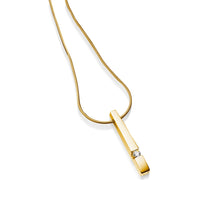 Load image into Gallery viewer, Women's 14 karat Yellow Gold Originate Diamond Pendant Necklace
