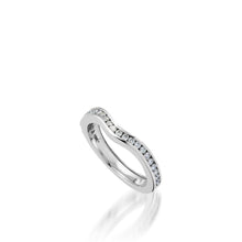 Load image into Gallery viewer, Flora White Gold, Diamond Wedding Band
