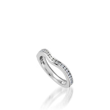 Load image into Gallery viewer, Flora White Gold, Diamond Wedding Band