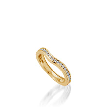 Load image into Gallery viewer, Flora Yellow Gold, Diamond Wedding Band
