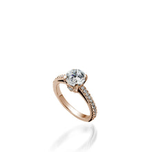 Load image into Gallery viewer, Starburst Diamond Engagement Ring