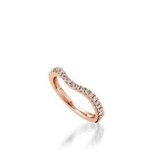 Load image into Gallery viewer, Starburst Rose Gold, Diamond Wedding Band