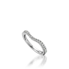 Load image into Gallery viewer, Starburst White Gold, Diamond Wedding Band