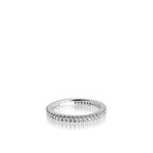 Load image into Gallery viewer, Women&#39;s 14 karat White Gold Essence Diamond Stack Ring
