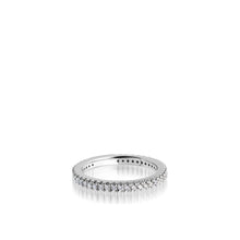 Load image into Gallery viewer, Women's 14 karat White Gold Essence Diamond Stack Ring