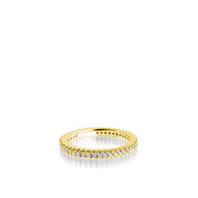 Load image into Gallery viewer, Women&#39;s 14 karat Yellow Gold Essence Pave Diamond Stack Ring

