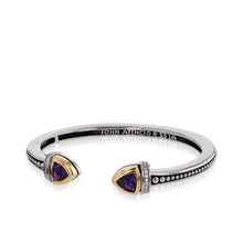 Load image into Gallery viewer, Arrivo Narrow Trillion Cuff Bracelet with Pave Diamonds