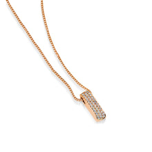 Load image into Gallery viewer, Women&#39;s 14 karat Rose Gold Essence Pendant with Pave Diamonds

