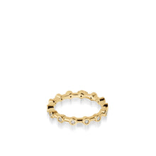 Load image into Gallery viewer, Women&#39;s 18 karat Yellow Gold Paloma Diamond Stack Ring
