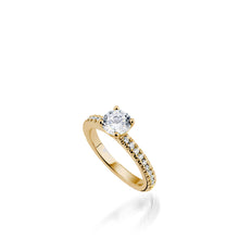 Load image into Gallery viewer, Essence  Round White Gold  Engagement Ring