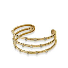 Load image into Gallery viewer, Paloma Wide Diamond Cuff Bracelet