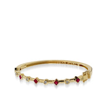 Load image into Gallery viewer, Paloma Yellow Gold, Ruby Gemstone and Diamond Bracelet