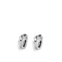 Load image into Gallery viewer, Essence Single White Gold Hoop Earrings
