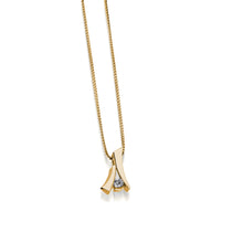 Load image into Gallery viewer, Oyster Petite Diamond Pendant Necklace