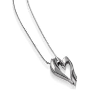 Load image into Gallery viewer, 14 karat White Gold Cherish Heart Pendant