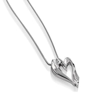 Load image into Gallery viewer, 14 karat White Gold Cherish Diamond Heart Pendant