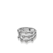 Load image into Gallery viewer, Paloma Three-Row Diamond Ring
