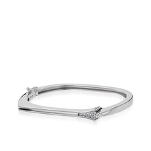 Load image into Gallery viewer, Venture White Gold Diamond Cuff Bracelet