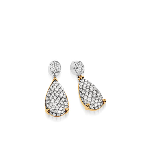 Bermuda Pave Diamond Earrings