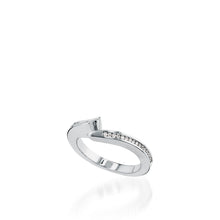 Load image into Gallery viewer, Azure White Gold Engagement Ring