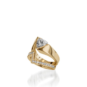 Optica Yellow Gold Engagement Ring