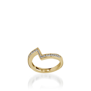 Optica Yellow Gold Engagement Ring