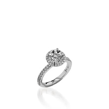 Load image into Gallery viewer, Majesty Round White Gold Engagement Ring