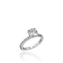 Load image into Gallery viewer, Duchess Round White Gold Engagement Ring