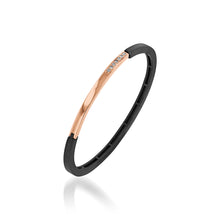 Load image into Gallery viewer, Duplex Pave Diamond Hinged Cuff Bracelet