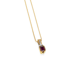 Load image into Gallery viewer, Treasure Small Gemstone and Diamond Pendant