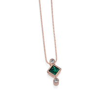 Load image into Gallery viewer, Paloma Lab-Grown Gemstone and Diamond Pendant
