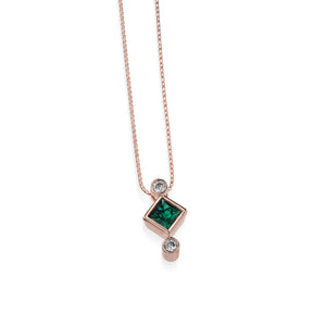 Paloma Lab-Grown Gemstone and Diamond Pendant