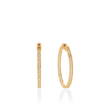 Load image into Gallery viewer, Essence Large Inside-Out Diamond Hoops