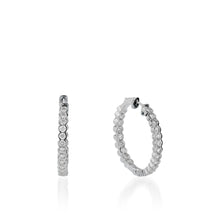 Load image into Gallery viewer, Paloma Inside-Out Diamond Hoops