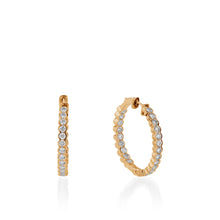Load image into Gallery viewer, Paloma Inside-Out Diamond Hoops