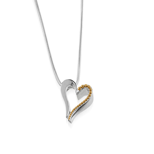 Precious Silver Heart Pendant Necklace