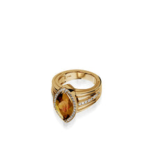 Load image into Gallery viewer, Elixir Gemstone Ring with Diamonds
