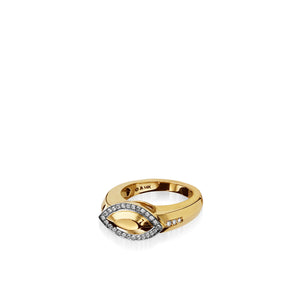 Elixir Gold Diamond Stack Ring