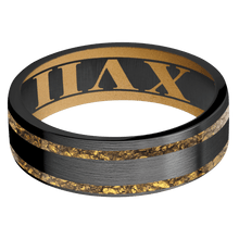Load image into Gallery viewer, Zirconium + Satin Finish + Gold