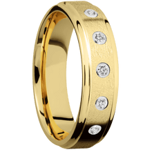 Load image into Gallery viewer, 14K Yellow Gold + Distressed , Polish Finish