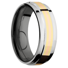 Load image into Gallery viewer, 14K White Gold + Polish Finish + Zirconium