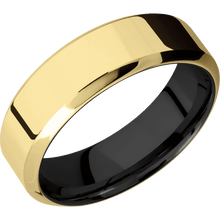 Load image into Gallery viewer, 14K Yellow Gold + Polish , Polish Finish + Zirconium