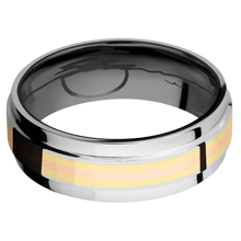 Load image into Gallery viewer, 14K White Gold + Polish Finish + Zirconium