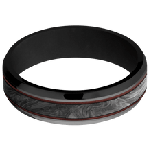 Load image into Gallery viewer, Zirconium + Polish , Polish Finish + Black