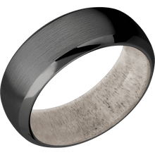 Load image into Gallery viewer, Zirconium + Satin , Polish Finish + Antler